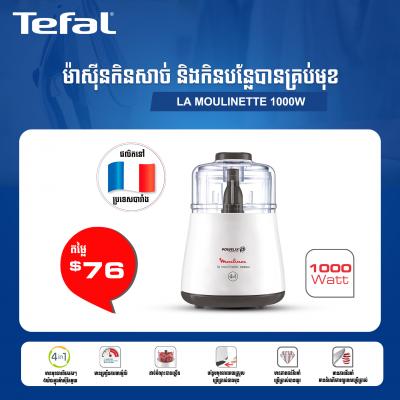 ម៉ាស៊ីនកិនសាច់ និងកិនបន្លែបានគ្រប់មុខ Tefal La Moulinette 1000W DPA171