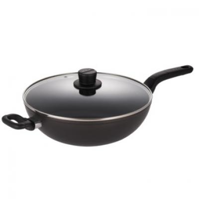 Tefal Intense Cook Hard Anodized Induction 32cm Wok Pan w/lid COOKWARE H91494