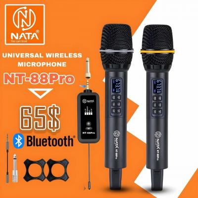 មីក្រូហ្វូន​ 2ដេីម​ | Microphone NATA NT-88 Pro